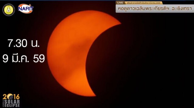 สถาบันวิจัยดาราศาสตร์ เผยภาพ สุริยุปราคา เช้าวันนี้ในประเทศไทย