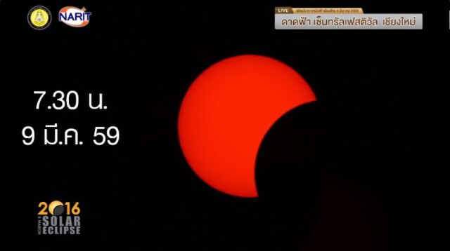 สถาบันวิจัยดาราศาสตร์ เผยภาพ สุริยุปราคา เช้าวันนี้ในประเทศไทย