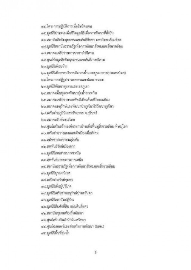 46 เครือข่ายอนุรักษ์ ค้านคชส.สั่งแก้กฎหมายสิ่งแวดล้อม