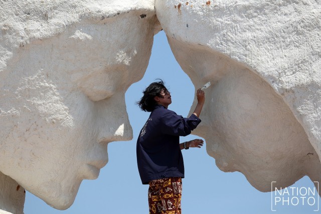 งานประติมากรรมเกลือ “คู่รักริมทะเล” งาน Art of Salt ครั้งที่ 4