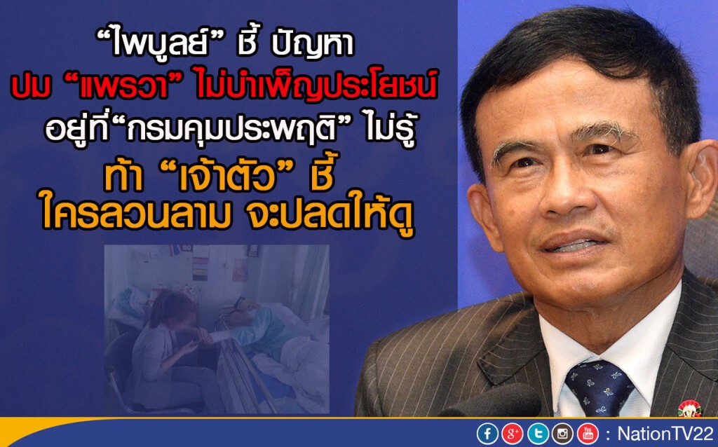 “ไพบูลย์” ชี้ ปัญหา ปม “แพรวา”  ไม่บำเพ็ญประโยชน์ อยู่ที่“กรมคุมประพฤติ” ไม่รู้