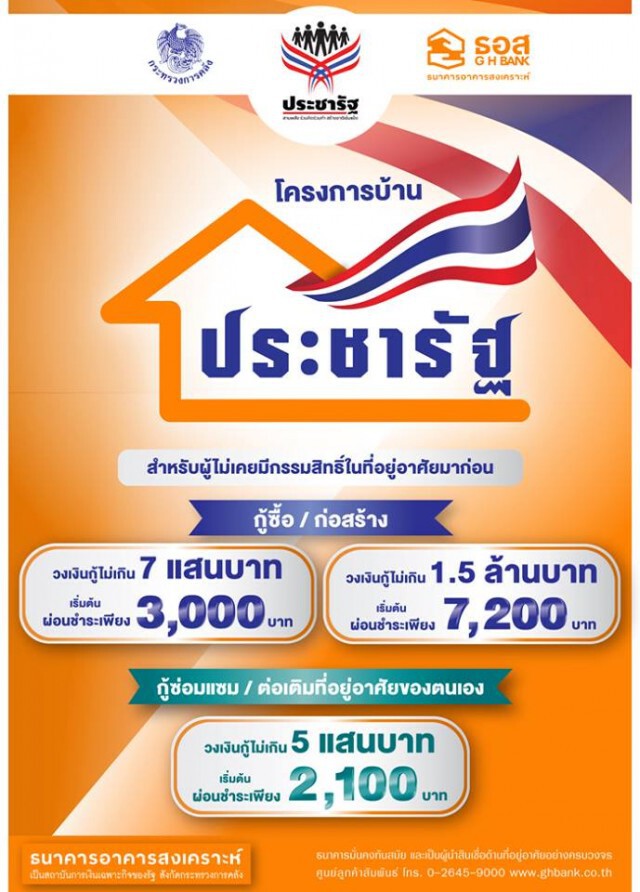 ครม.อนุมัติบ้านประชารัฐ 7 หมื่นล้านบาท
“ออมสิน-ธอส.”ให้กู้ทุกสาขา 23 มี.ค.59