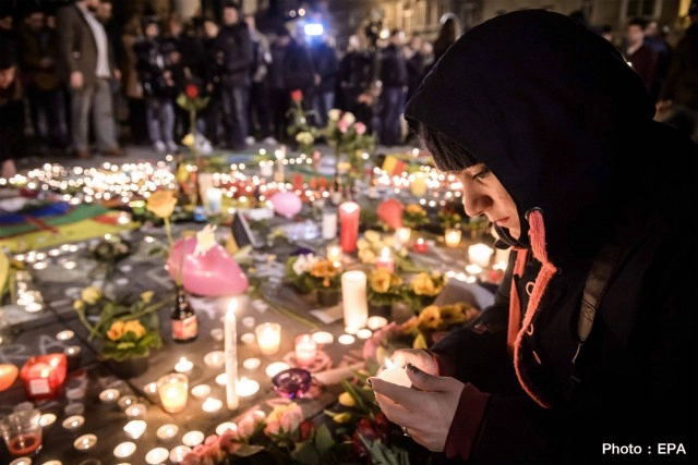 ยุโรปร่วมไว้อาลัยเหตุระเบิดในเบลเยี่ยม