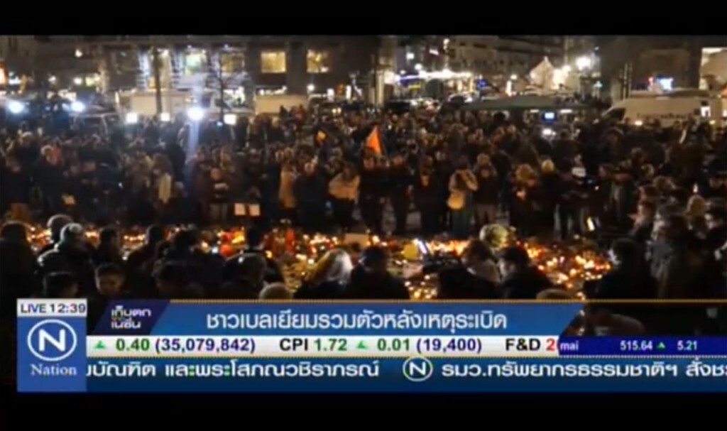 ชาวเบลเยี่ยมรวมตัว หลังเหตุระเบิด ชาวเบลเยี่ยมรวมตัว หลังเหตุระเบิด