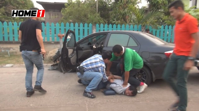 สุดระทึกคลิปนาที ไล่ล่าแก๊งยาบ้าที่อุดรฯ