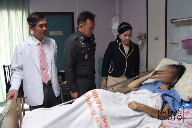 "ปวีณา"รุดช่วยหญิง ถูกอดีตนักเพาะกายทีมชาติทำร้ายสาหัส