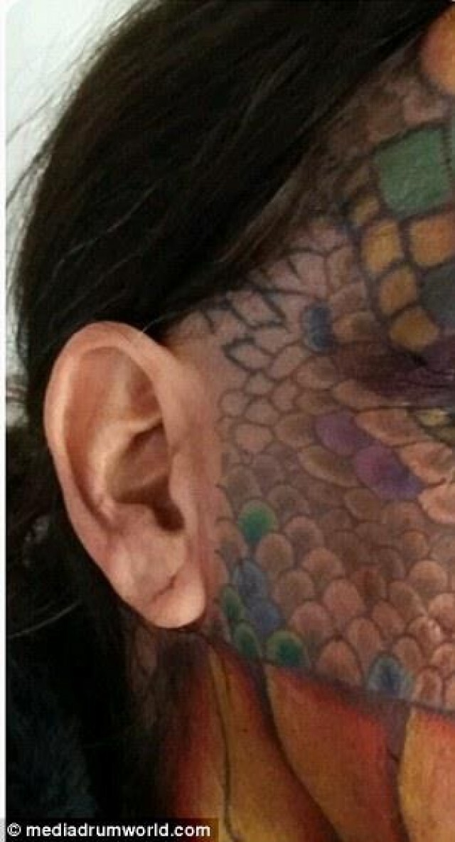 กล้าหรือบ้า? มีใครกล้าทำได้ขนาดนี้...พลิกโฉมใบหน้าเป็น "Dragon Lady"