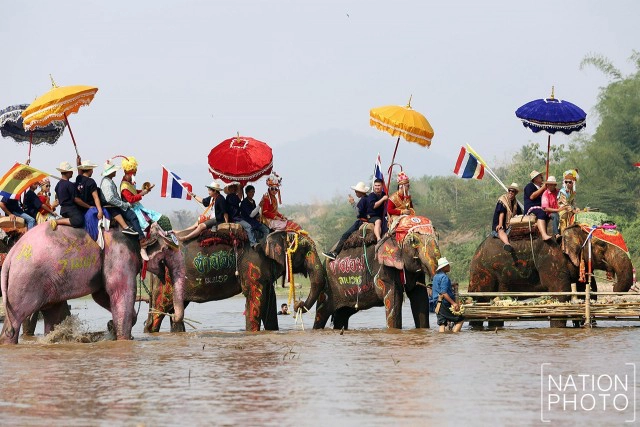 ประเพณี แห่ช้างบวชนาคไทยพวน จ.สุโขทัย