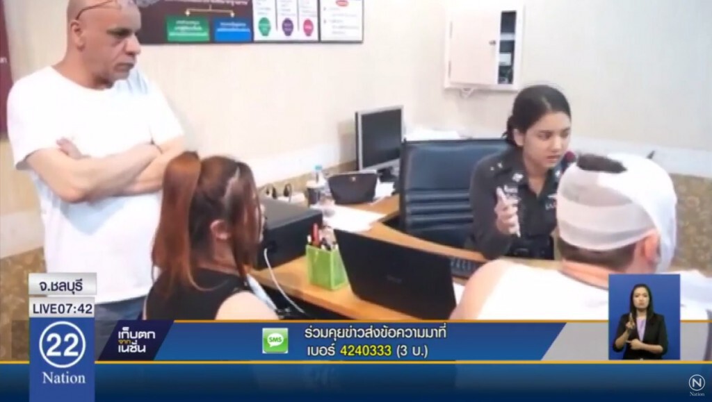 พลเมืองดีไล่จับสาวซิ่งเก๋งชนหนุ่มรัสเซียแล้วหนี