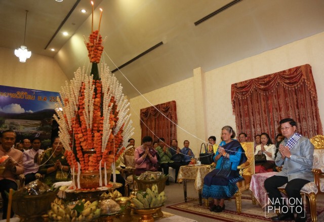 สมเด็จพระเทพฯ เสด็จพระราชดำเนินในพิธีบายศรีและงานราตรี เนื่องในโอกาสวันสงกรานต์