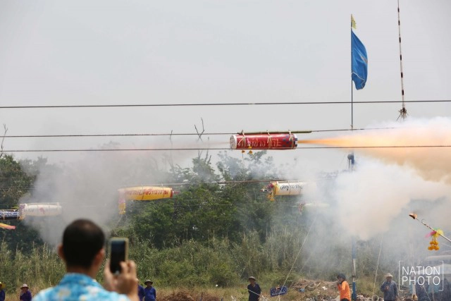 ประเพณีจุดลูกหนู วัดหัตถสารเกษตร จ.ปทุมธานี