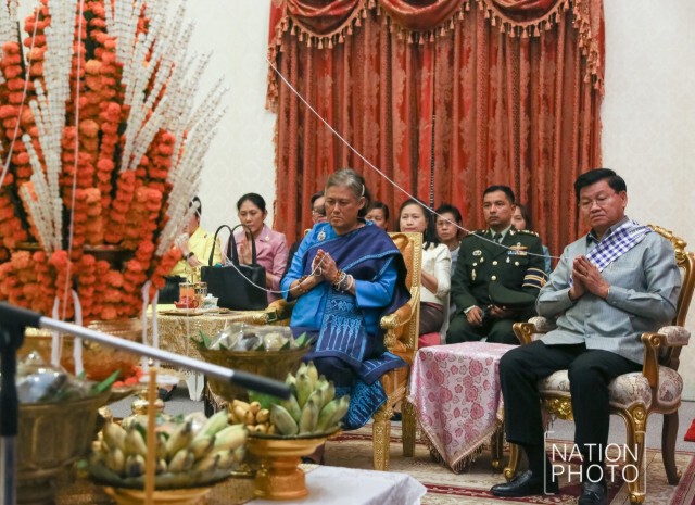 สมเด็จพระเทพฯ เสด็จพระราชดำเนินในพิธีบายศรีและงานราตรี เนื่องในโอกาสวันสงกรานต์