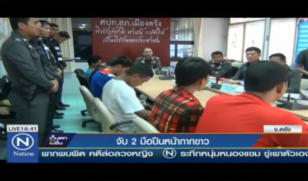 จับกุม 2 มือปืนหน้ากากขาว จับกุม 2 มือปืนหน้ากากขาว