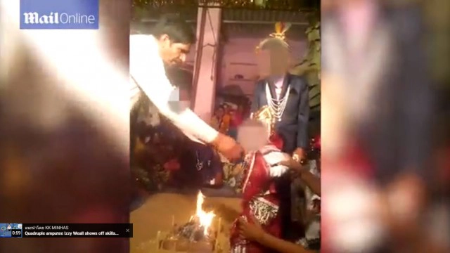 เผยภาพสะเทือนใจ! จับเด็กแต่งงานที่อินเดีย