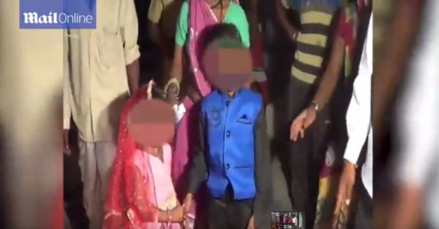 เผยภาพสะเทือนใจ! จับเด็กแต่งงานที่อินเดีย
