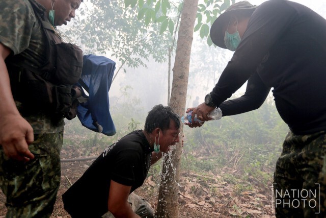 ไฟป่าพรุ ลุกไหม้! ลามสวนยางพารา จ.นราธิวาส