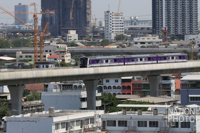 รถไฟฟ้าสีม่วงไร้ปัญหา พร้อมเดินรถเป็นทางการ ส.ค.นี้