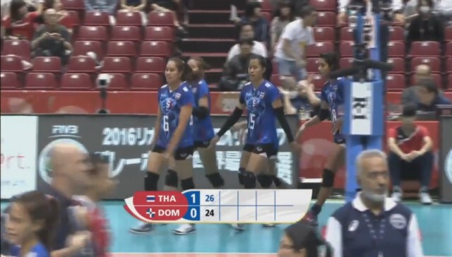 สาวไทย ตบชนะ โดมินิกัน ประเดิมวอลเลย์บอลคัดโอลิมปิก 2016