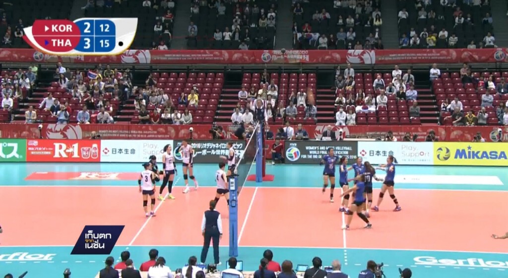 สาวไทยพลิกกลับมาชนะเกาหลีใต้ 3-2 เซ็ต