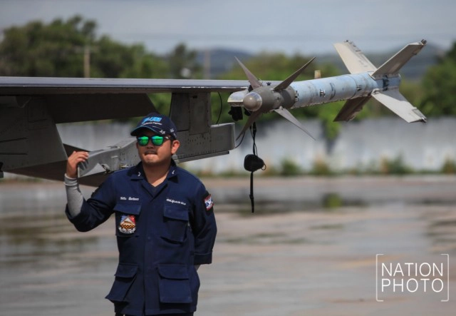 ฝูงบิน F-16 ลงจอดที่สนามบินอู่ตะเภา หลังเสร็จภารกิจฝึกรับมือสถานการณ์ ทางทะเล ร่วมทัพเรือ