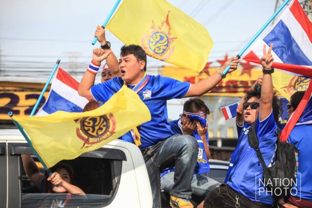 แห่เชียร์แข้งไทย ปะทะจอร์แดน
ชิงถ้วยคิงส์คัพ