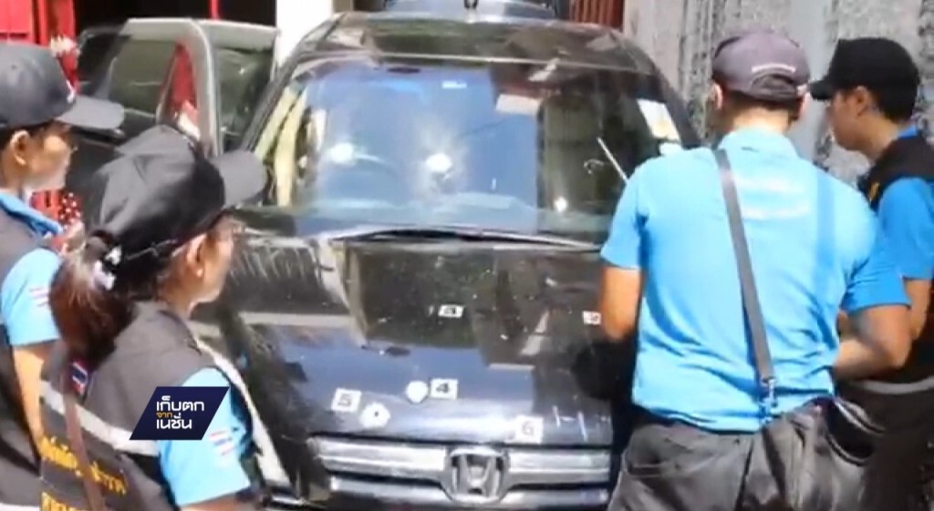 คนร้ายยิงถล่มรถนักข่าวสายตำรวจ