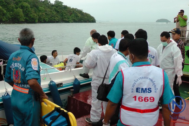 ผวจ.ภูเก็ตเปิดศูนย์ช่วยเหลืออุบัติเหตุ นทท.เรือชน