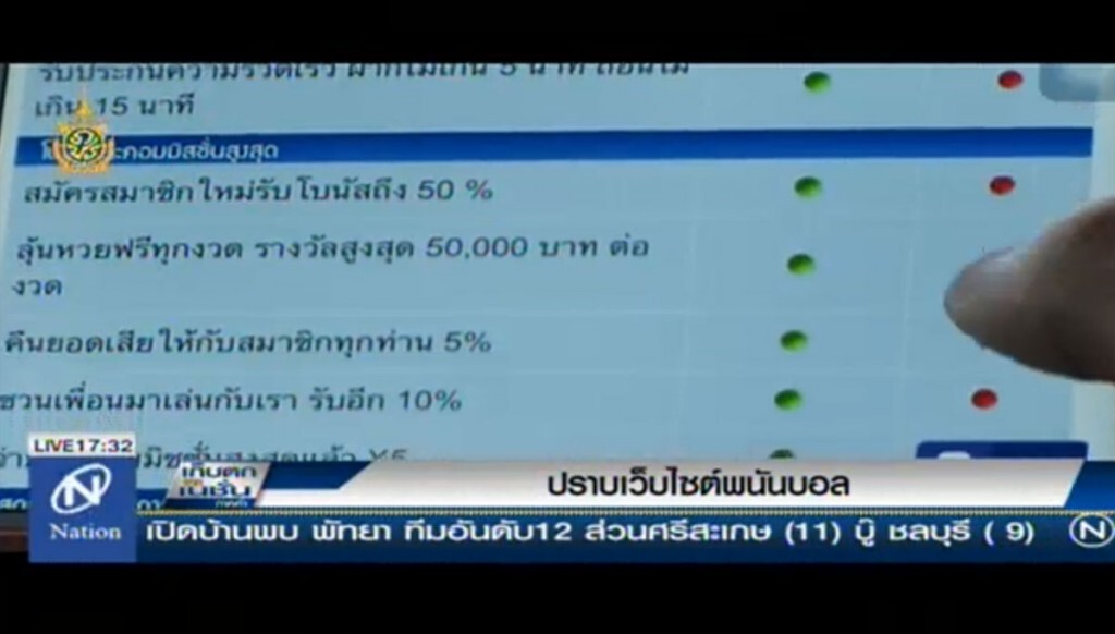 ปราบเว็บไซต์พนันบอล ปราบเว็บไซต์พนันบอล