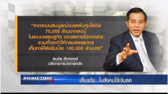 "‎PRIMETIME กับ เทพชัย"‬ : เสี่ยงภัย...ในสังคมไร้เงินสด