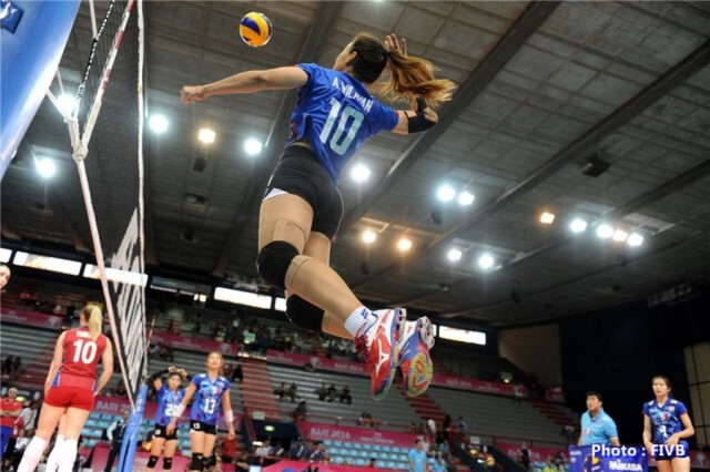 เต็มที่แล้ว  ตบลูกยางสาวไทยพ่ายรัสเซีย 3 เซ็ตรวด ศึก WGP2016