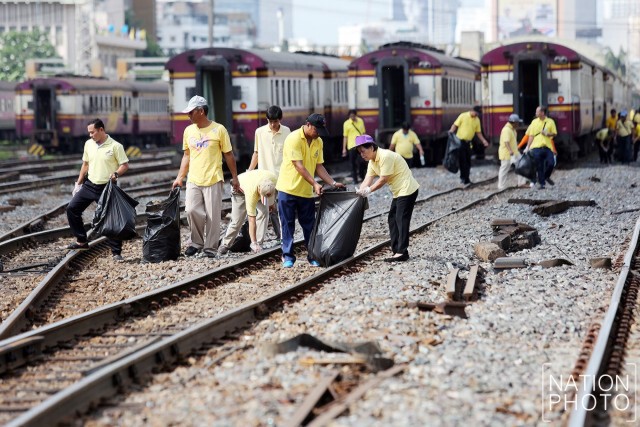 Big Cleaning Day ปรับปรุงภูมิทัศน์สองข้างทางรถไฟ