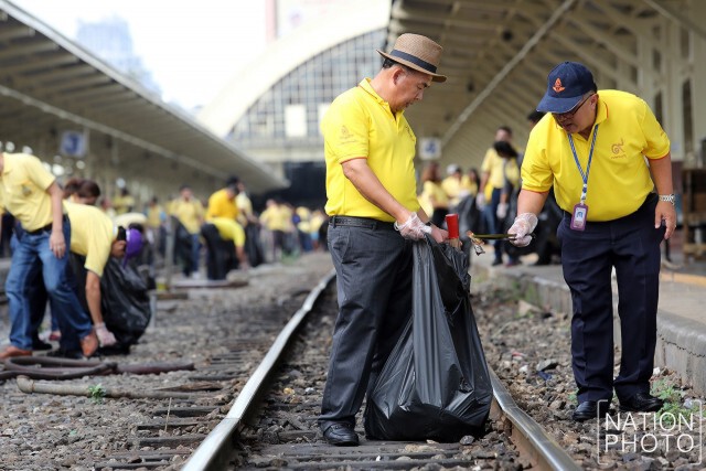 Big Cleaning Day ปรับปรุงภูมิทัศน์สองข้างทางรถไฟ