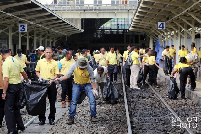 Big Cleaning Day ปรับปรุงภูมิทัศน์สองข้างทางรถไฟ