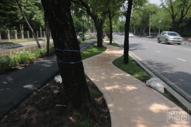 วิจารณ์! กทม. ทำทางจักรยานรอบสวนจิตรฯ
ผิดภูมิสถาปัตยกรรม ทำลายต้นไม้ใหญ่