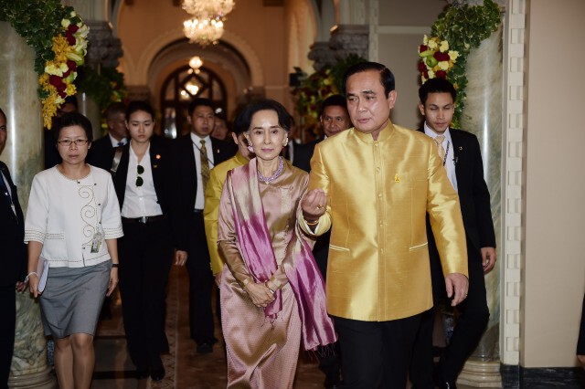 "ประยุทธ์" ต้อนรับ "ซูจี" เยือนไทย