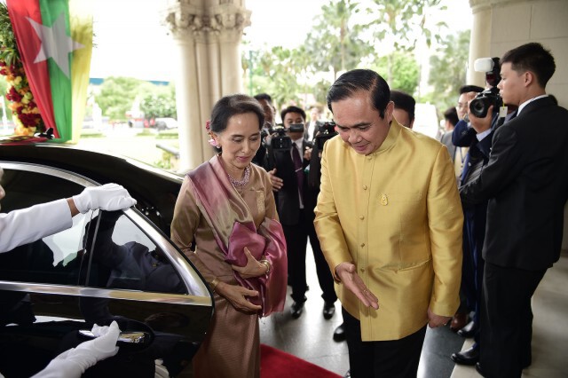 "ประยุทธ์" ต้อนรับ "ซูจี" เยือนไทย