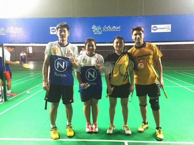 เนชั่น-เมย์แบงก์กิมเอ็ง ร่วมแข่งขันแบดมินตันเชื่อมสัมพันธไมตรี