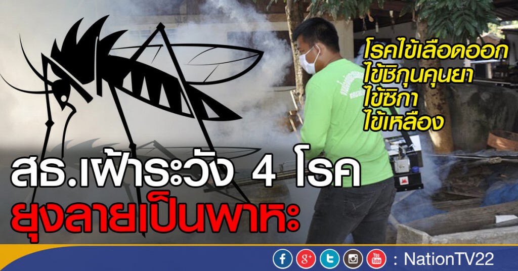 เฝ้าระวัง 4 โรค จากยุงลาย