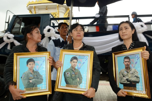 พิธีพระราชทานน้ำหลวงอาบศพ 3 ทหารอากาศ