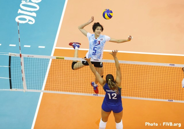 สู้ไม่ไหว! "ตบวอลเลย์สาวไทย" พ่ายบราซิล 0-3 เซต
