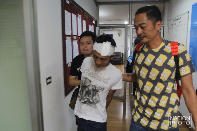 คุมตัวคนร้าย ข่มขืน น.ศ.สาวในห้องน้ำ ทำแผนฯสี่แยกบางนา