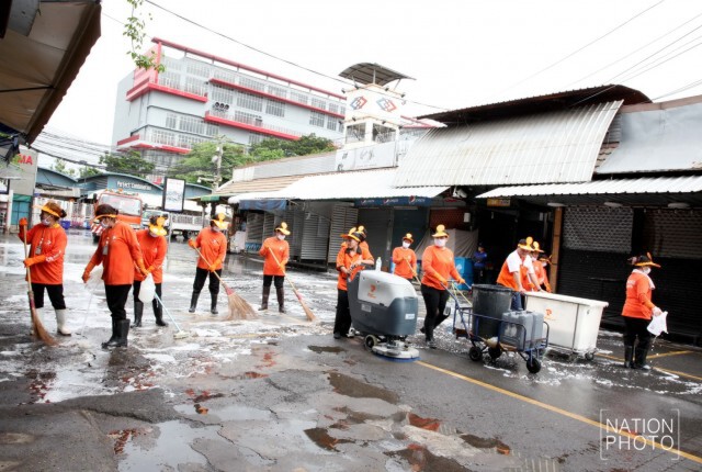 จตุจักร Big Cleaning Day ปี 59 ปรับปรุงภูมิทัศน์ตลาด