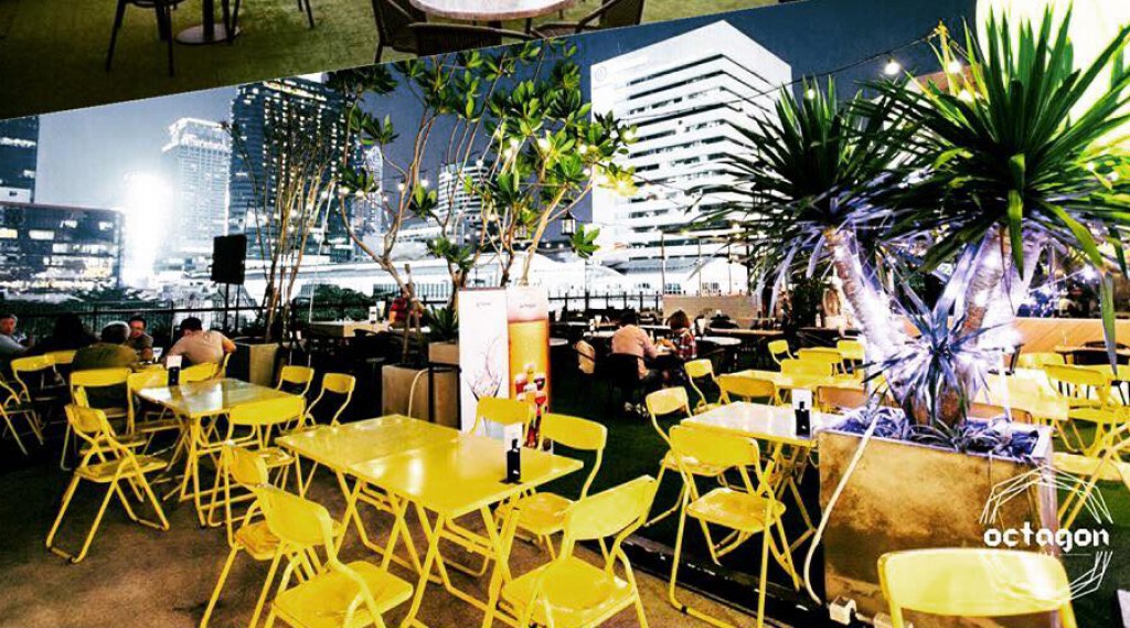 อร่อยปักหมุด : Octagon Bar, Rooftop Bar ชั้น 4 อาคารเมอคิวรี่วิล ชิดลม อร่อยปักหมุด : Octagon Bar, Rooftop Bar ชั้น 4 อาคารเมอคิวรี่วิล ชิดลม