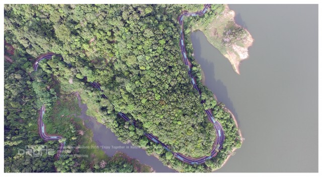 ภาพมุมสูง : NationBike "Enjoy Together in Nature Bike Routes @Kathu"