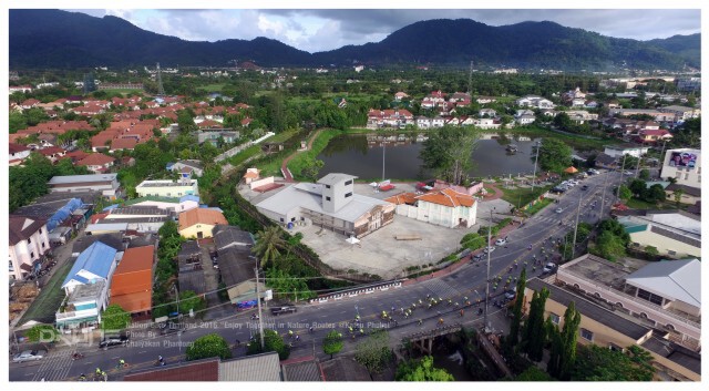 ภาพมุมสูง : NationBike "Enjoy Together in Nature Bike Routes @Kathu"