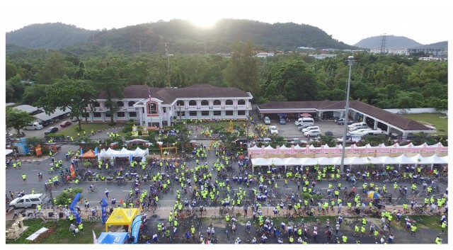 ภาพมุมสูง : NationBike "Enjoy Together in Nature Bike Routes @Kathu"