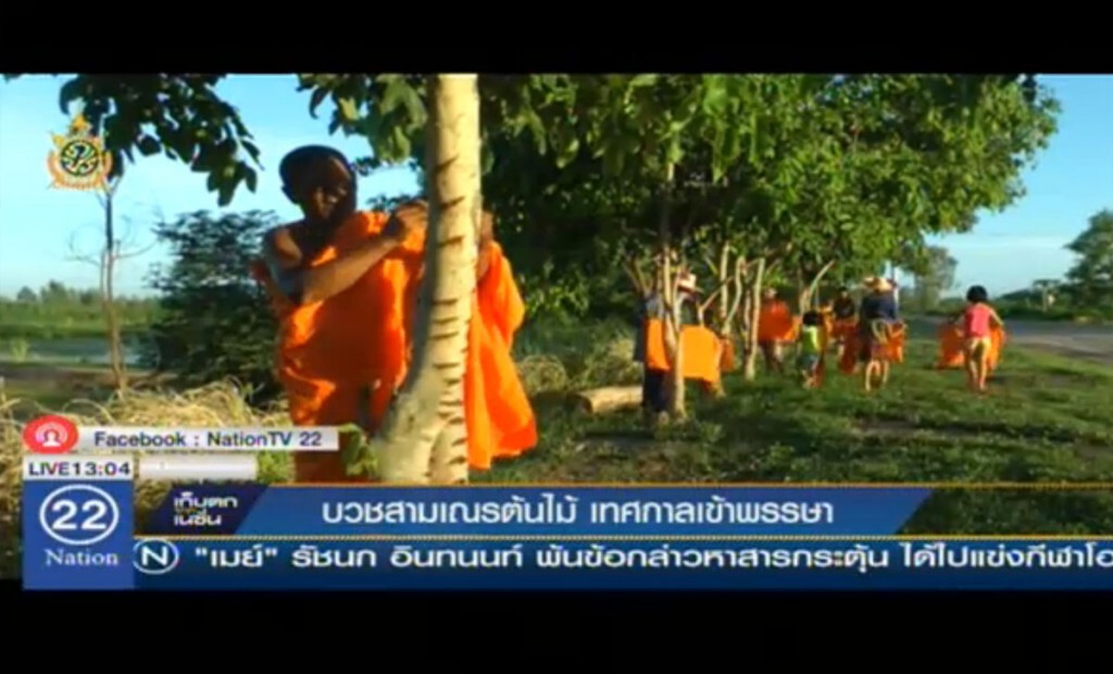 บวชสามเณรต้นไม้ เทศกาลเข้าพรรษา บวชสามเณรต้นไม้ เทศกาลเข้าพรรษา