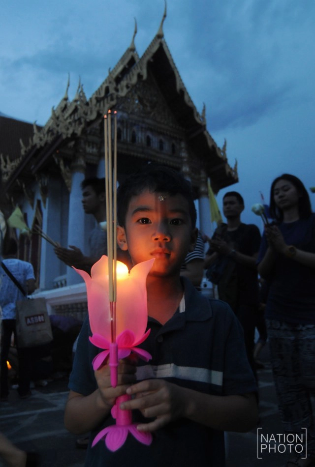 เวียนเทียน ณ วัดเบญจมบพิตรดุสิตวนาราม ราชวรวิหาร