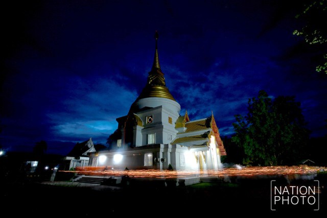 พุทธศาสนิกชนชาวยะลา ร่วมเวียนเทียน ณ วัดเมืองยะลา พระอารามหลวง