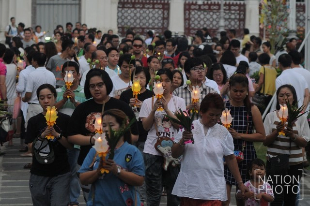 เวียนเทียน ณ วัดเบญจมบพิตรดุสิตวนาราม ราชวรวิหาร
